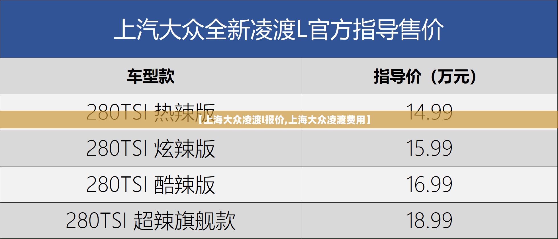 【上海大众凌渡l报价,上海大众凌渡费用】