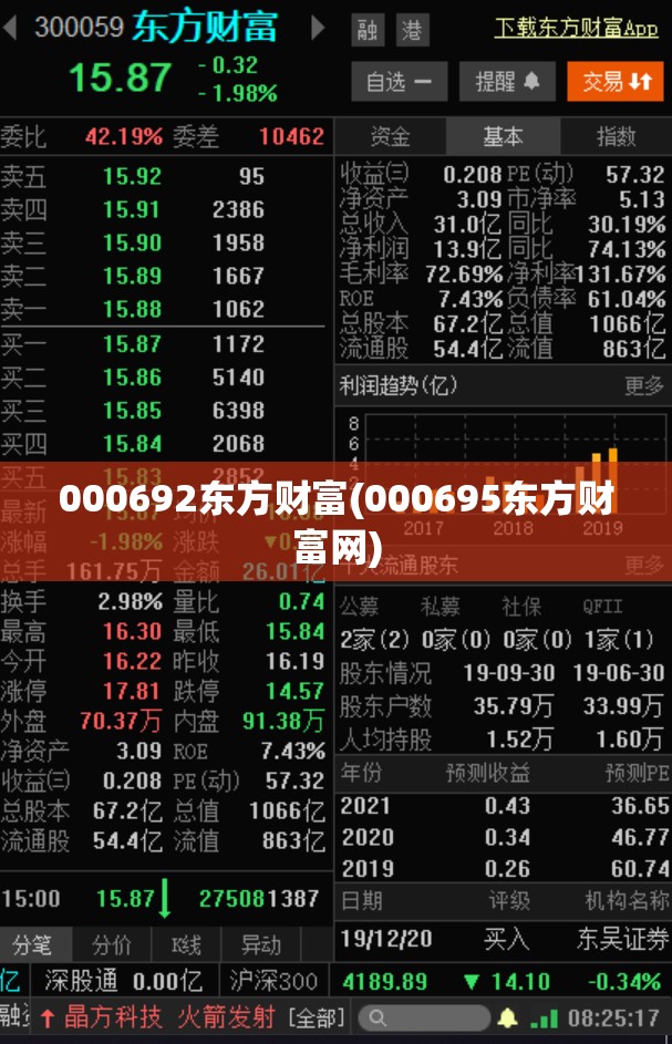 000692东方财富(000695东方财富网)