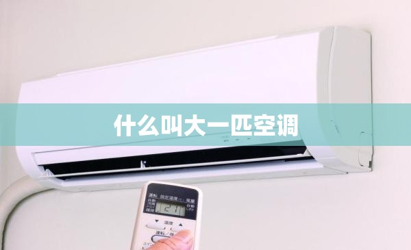 【什么叫大一匹空调,大一匹和15匹哪个好】