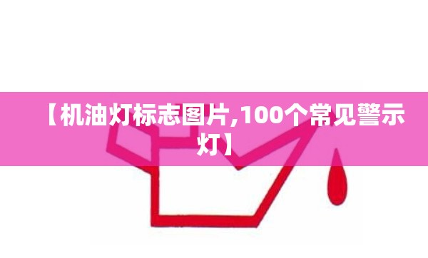 【机油灯标志图片,100个常见警示灯】