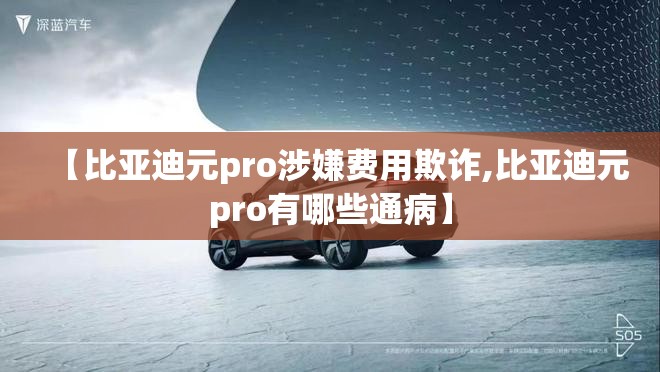 【比亚迪元pro涉嫌费用欺诈,比亚迪元pro有哪些通病】