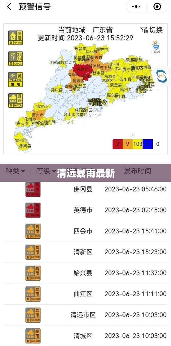 【清远暴雨最新,清远暴雨最新状况】
