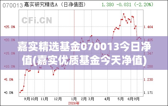 嘉实精选基金070013今日净值(嘉实优质基金今天净值)