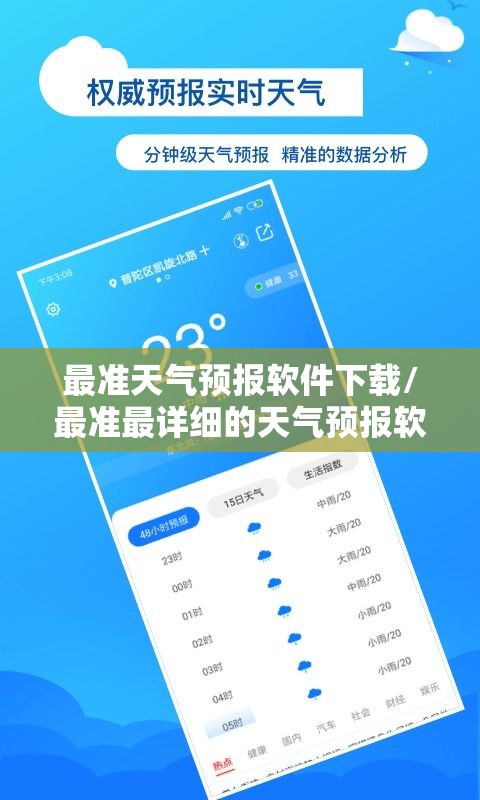 最准天气预报软件下载/最准最详细的天气预报软件