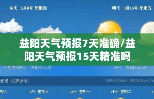 益阳天气预报7天准确/益阳天气预报15天精准吗