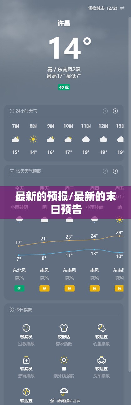 最新的预报/最新的末日预告 最新的预报/最新的末日预告