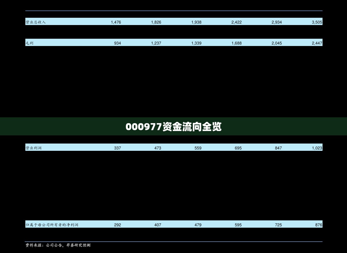 000977资金流向全览/000977历史资金流向
