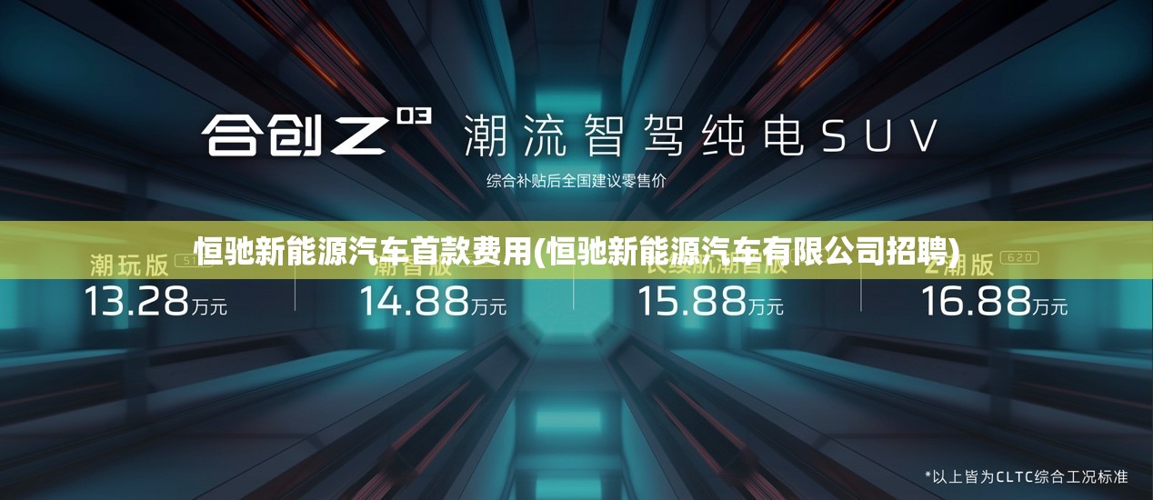 恒驰新能源汽车首款费用(恒驰新能源汽车有限公司招聘)