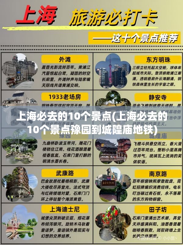 上海必去的10个景点(上海必去的10个景点豫园到城隍庙地铁)