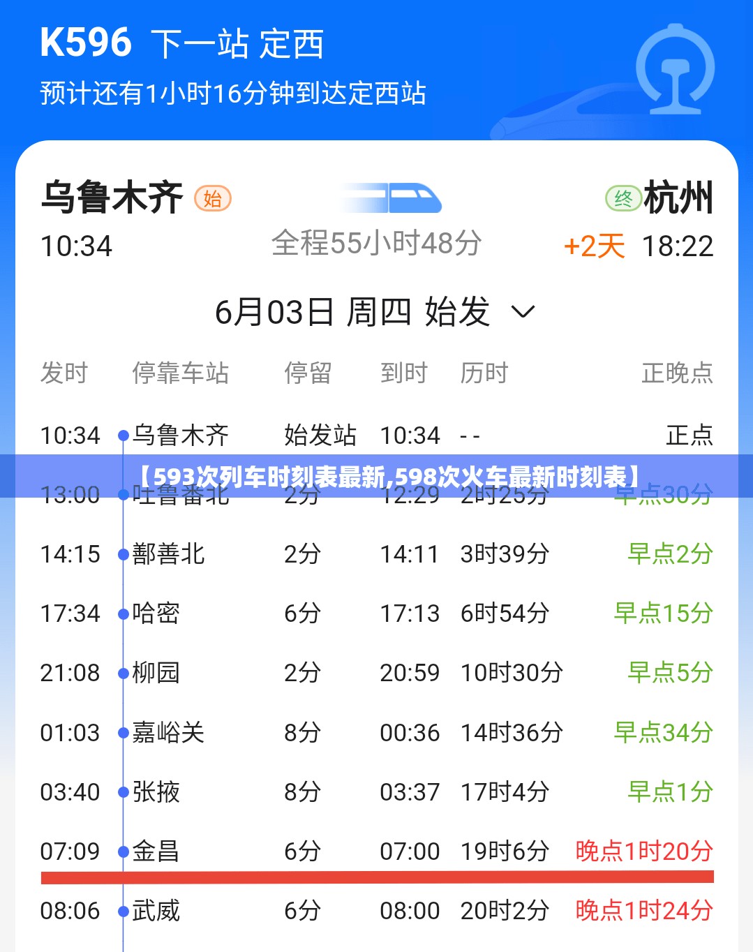 【593次列车时刻表最新,598次火车最新时刻表】 【593次列车时刻表最新,598次火车最新时刻表】