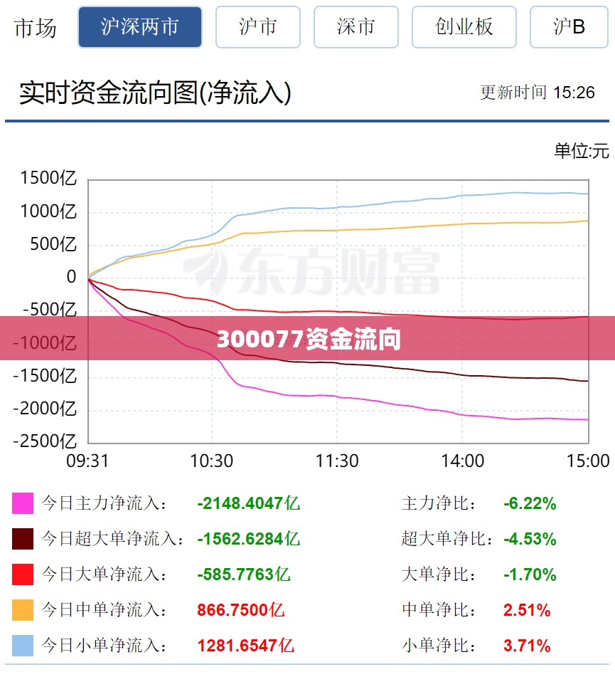 【300077资金流向,300031资金流向全览】