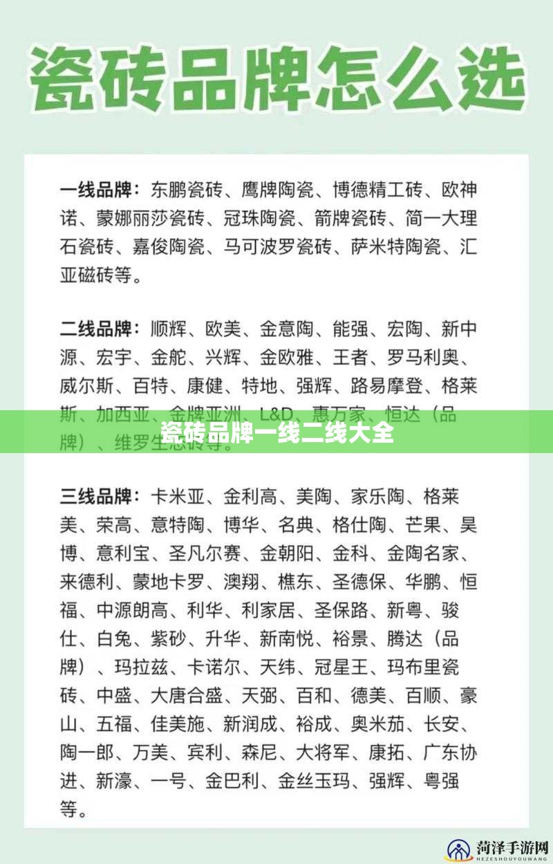 瓷砖品牌一线二线大全/前十一线品牌瓷砖 瓷砖品牌一线二线大全/前十一线品牌瓷砖