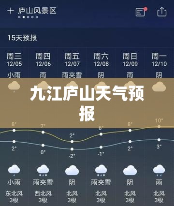 【九江庐山天气预报,江西庐山山顶天气预报15天】