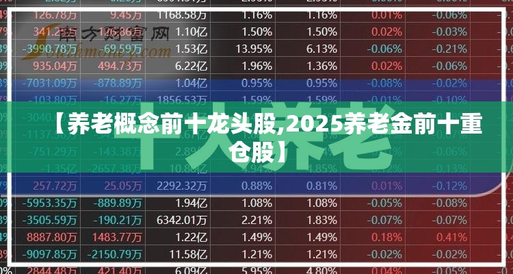 【养老概念前十龙头股,2025养老金前十重仓股】