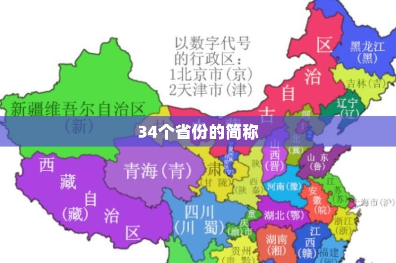 34个省份的简称/34个省份的简称表