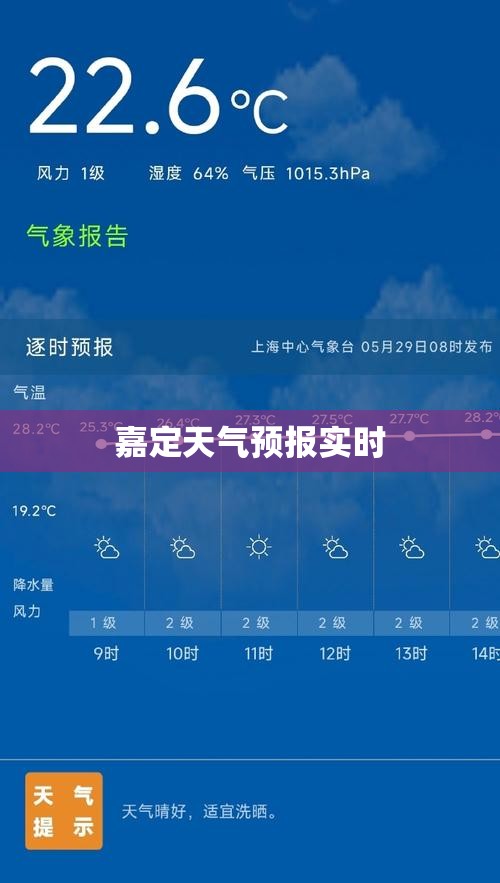 嘉定天气预报实时/嘉定天气预报实时播报
