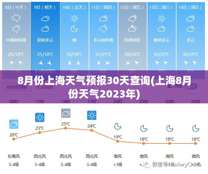 8月份上海天气预报30天查询(上海8月份天气2023年)
