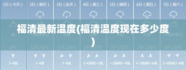 福清最新温度(福清温度现在多少度)