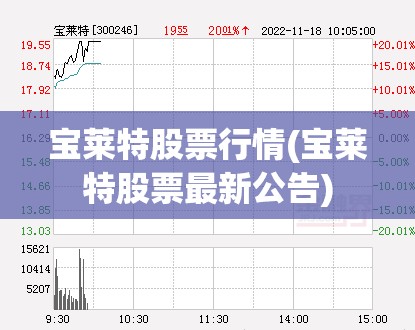 宝莱特股票行情(宝莱特股票最新公告)